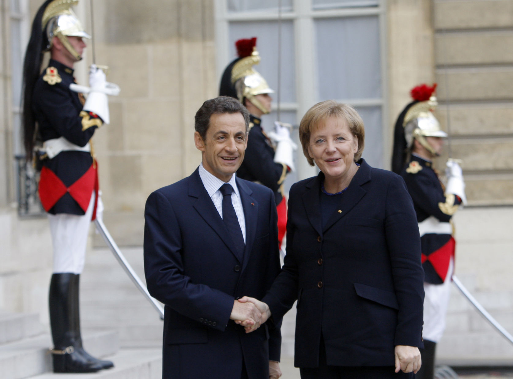 2009: Nicolas Sarkozy & Angela Merkel